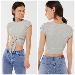 Urban Outfitters Sonya Grey Tie Knot Cut Out Front